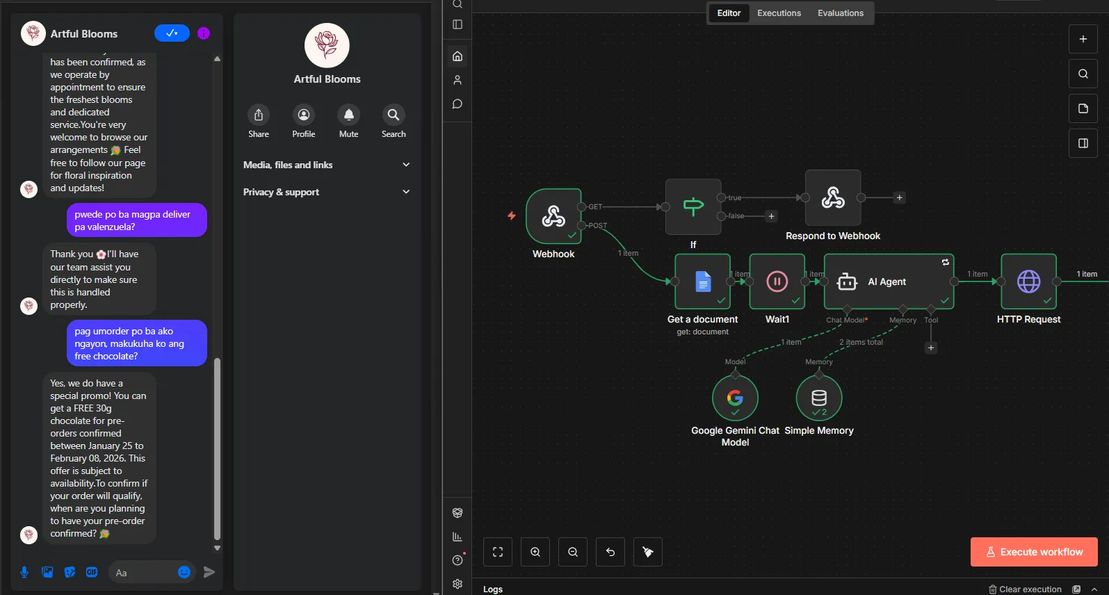 n8n chatbot workflow